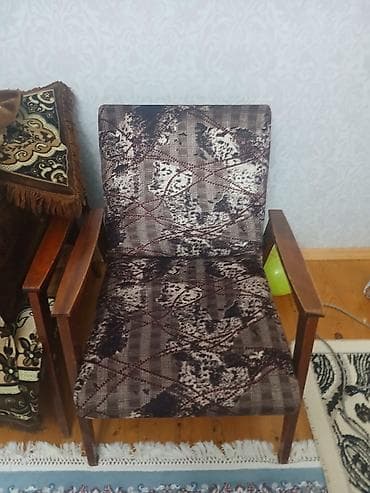 Kreslolar: İşlənmiş, Kreslo, Parça, Kredit yoxdur, Çatdırılma yoxdur — 2