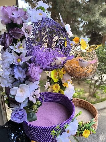 Fiqurlar: Dekorativ Novruz/Səhnəlik səbətlər və kompozisiyalar - Əl işi bəzəkli — 3