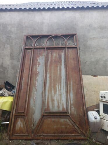 Darvaza qolları: İşlənmiş Dəmir Həyət darvazası, 350 m, Şəbəkə ilə, rəng - Boz, Kredit yoxdur — 2