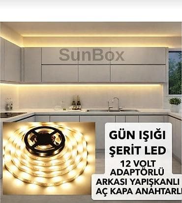 Mətbəx mebeli işıqlandırma led ışık metlər mövcuddu məhduddu asan