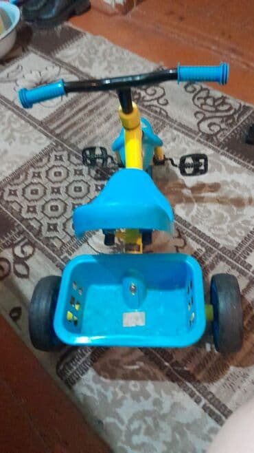 детские трехколесные велосипеды вest trike: Uşaq üçtəkərli velosipedi - Rəng: sarı-göy kombinasiyası - 3 təkərli — 1