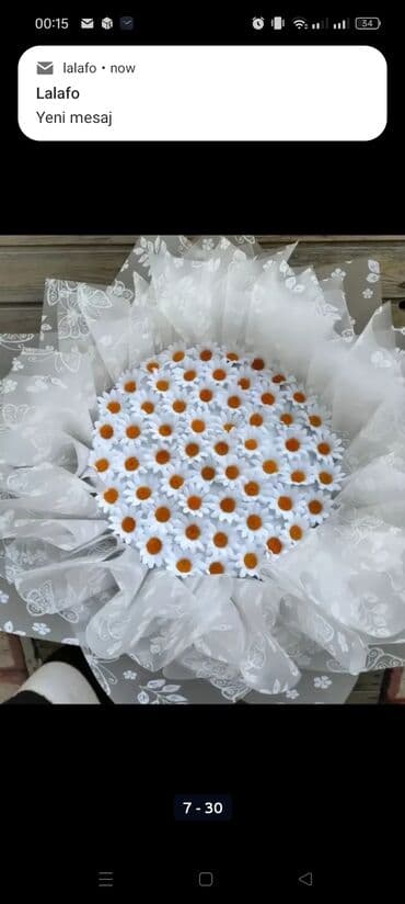 kombiler: Solmayan, süni buketlər - Material: yüksək keyfiyyətli süni çiçəklər — 5