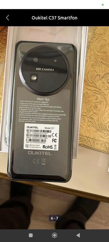 Oukitel C37 smartfon - Ekran: 6.6 düym FHD+ - Platforma: Android 13