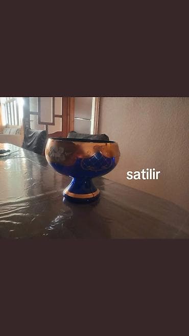 desti: Məhsul: Bəzəkli qab dəsti - Şüşə və seramikdən bəzək qabları — 1