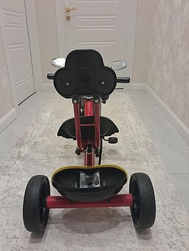 tap.az 3 tekerli velosiped: Uşaq üçtəkərli velosipedi – moto tərzində dizayn - Önü iri faralı və — 4