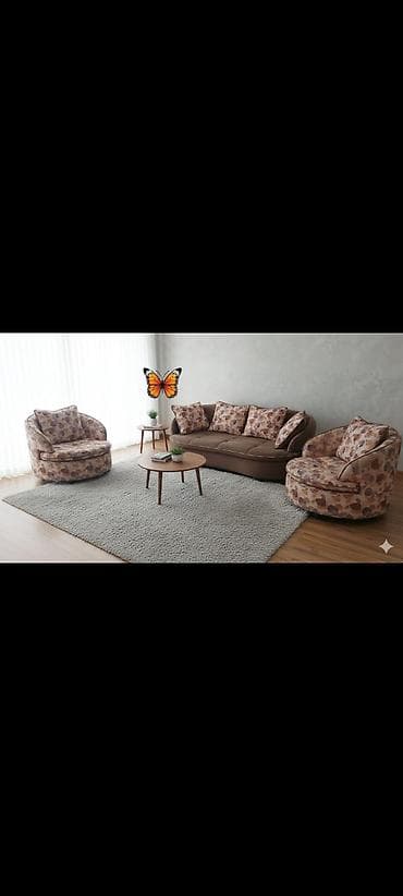 islenmis divan kreslo ucuz: İşlənmiş, Divan, 2 kreslo — 1