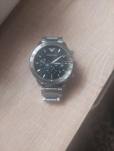 Смарт браслеты: Наручные часы, Emporio Armani, цвет - Черный — 1