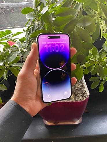 14 pro ikinci el: IPhone 14 Pro, 256 GB, Black Titanium, Simsiz şarj, Face ID — 2