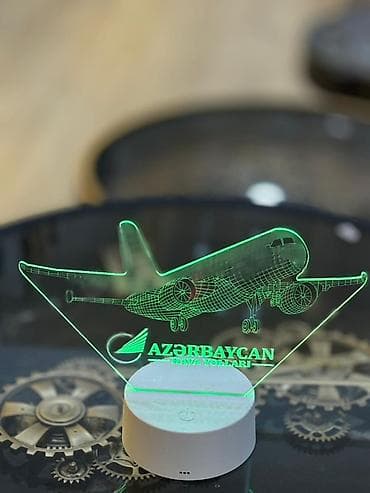 Şəkillər, tablolar: AZAL temalı 3D LED akril lampa - Dizayn: Akril panel üzərində — 3