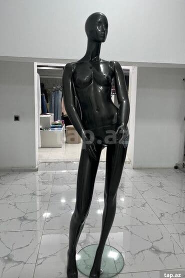 манекен груша: Женский, Пластик, пластмасса, Черный — 1