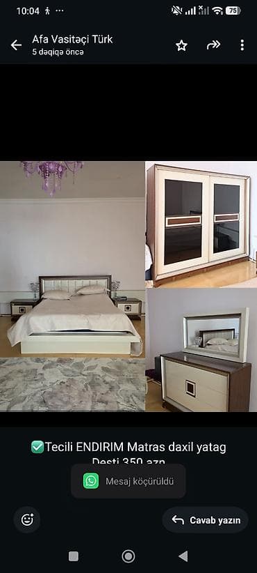 ucuz tekstil: ✅Tecili ENDIRIM Matras daxil yatag Desti 350 azn
Bayıl*AFA 3223 — 1