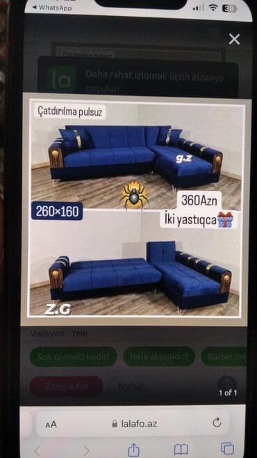 Künc divan, Yeni, Açılan, Bazalı