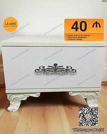 Klassik üslublu kiçik tumbə - Ölçülər: Dərinlik 40 sm, Hündürlük 30