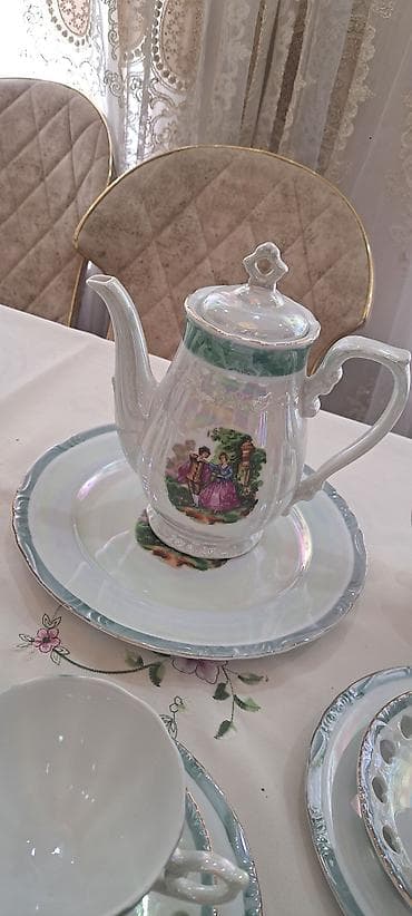 mis caydan: Çay dəsti, Farfor, 6 nəfərlik, Yaponiya — 5