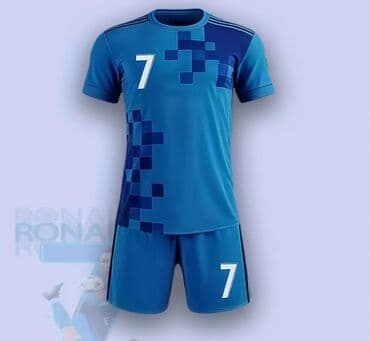 Məhsul: Futbol forması dəsti - Rəng: Mavi tonlarda, tünd mavi