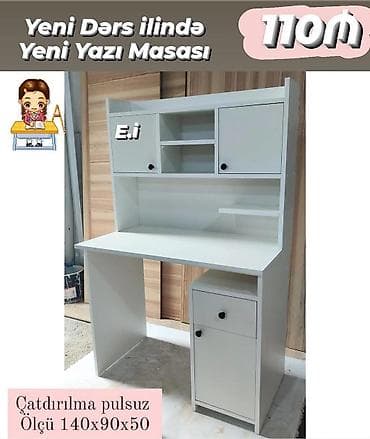 mini masa: Düz masa, Stulsuz, Polkalı, Siyirməli — 1