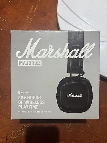 marshall major v: Marshall Major IV Bluetooth qulaqlıq - 80+ saatadək simsiz istifadə — 2