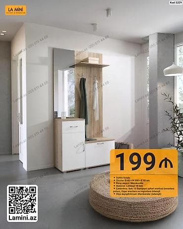 dolab skaf: La Mini giriş dolabı – minimal və funksional dizayn - Kod: 5329 - — 1