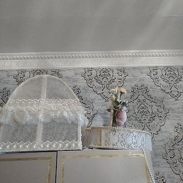 Xonça: Toy və nişan üçün dekorativ səbət və qutu dəsti - Zərif krujeva ilə — 3