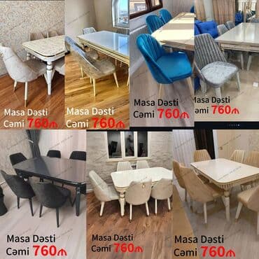 стол из массива дерева: Для гостиной, Новый, Нераскладной, Прямоугольный стол, 6 стульев — 2