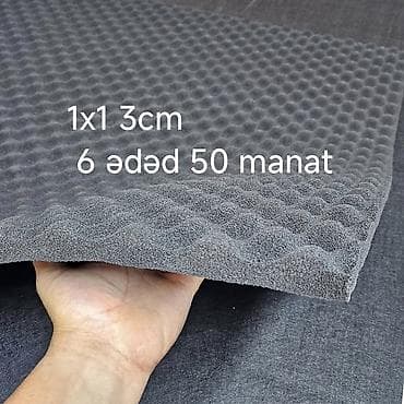 Səsuducu “yumurta qabarıqlı” akustik süngər - Ölçü: 1 m x 1 m -