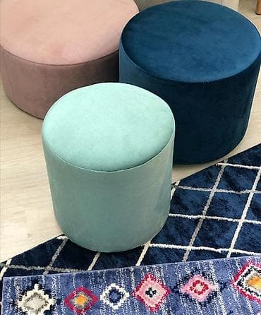 yataq mebileri: Pufik oturacaq, Vеlur parça, rəng - Boz — 7