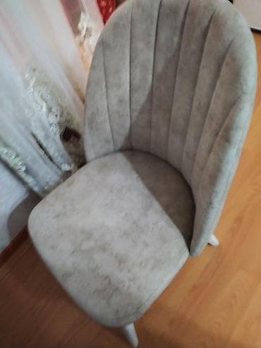 oturacaq stol: Qonaq otağı üçün, Qatlanmayan, rəng - Boz Stul — 3