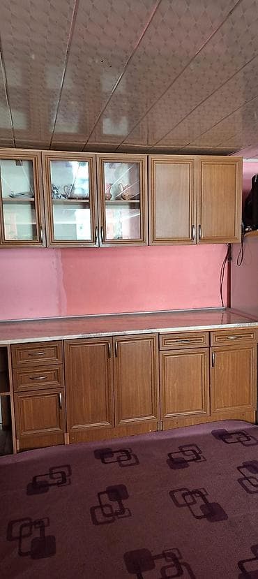 metbex stol stul desti: Mətbəx mebeli dəsti - Material: ağac teksturalı laminat/MDF fasadlar — 1