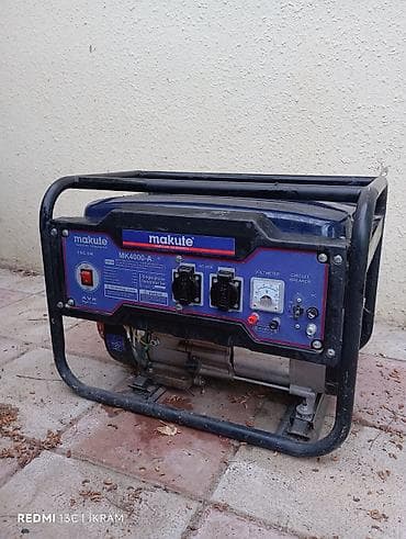 perforator satisi: Makute MK4000-A benzin generator - Təkfazalı, AVR (avtomatik — 3