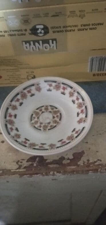 kafel və metlax: Boşqablar, rəng - Ağ, Farfor — 5