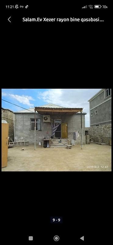 Xəzər rayonu, Binə qəsəbəsində yerləşən həyət evi. Kiraye verilir
