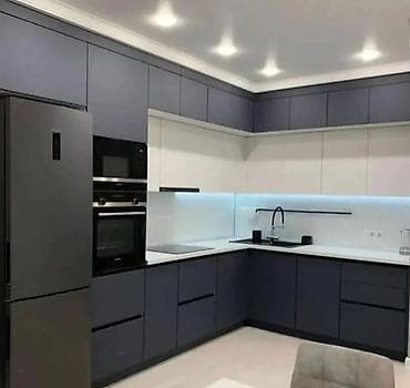 Кухонный гарнитур на заказ, Самозакрывающие петли, МДФ, Есть кредит, Бесплатная доставка, Доставка в районы — 1