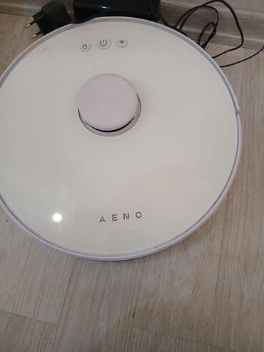 robot tozsoran azn: AENO robot tozsoran - Ağıllı robot tozsoran, dairəvi korpus, ağ rəng — 3