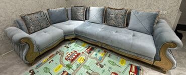 Künc divan, Açılmayan, Bazasız, Vеlur parça, Çatdırılma yoxdur