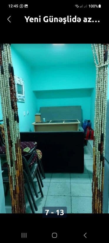 ayaqyolu: 4 otaq bir zaldı.Ayaqyolusu və çöldə 6 kvadrat yeri var.Hazırda dərzi — 7