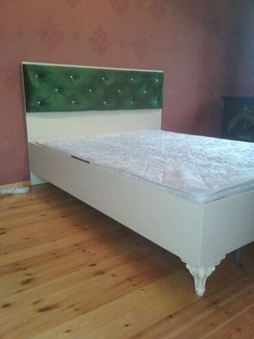 dəmir carpayı: Ölçü və rəng seçimi var.matras tam təzə deyil amma İdeal vəziyyətdədir — 2