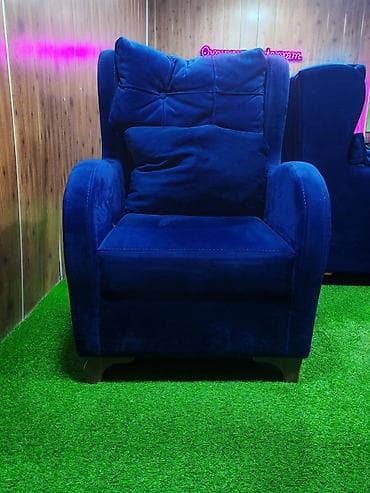 kreslo tek: Məhsul: Tək nəfərlik kreslo - Rəng: tünd göy (royal blue) - Parça — 4