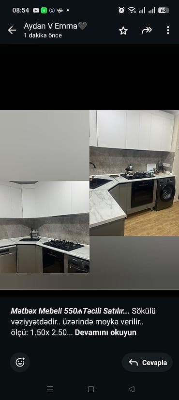 2 el mebel: *_Mətbəx Mebeli 550₼Təcili Satılır. _* Sökülü vəziyyətdədir — 1
