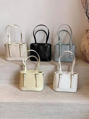 Сумки: Şıq qadın çantaları – mini bucket/tote dizayn - Material: keyfiyyətli — 1