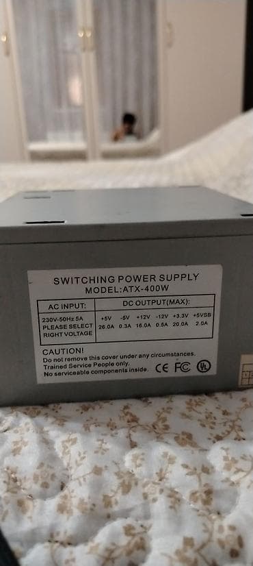 Evde Aparatura ücün güc bloku 12v16 a Model: ATX-400W (Switching — 2