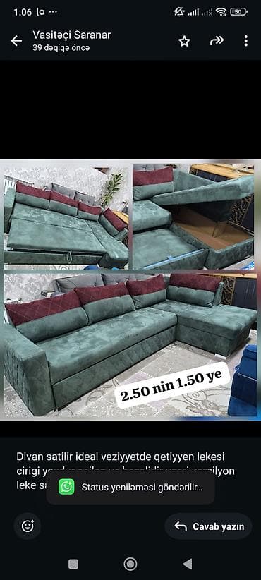 generator satisi: Künc divan — 1