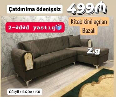 Künc divan, Açılan, Bazalı, Pulsuz çatdırılma