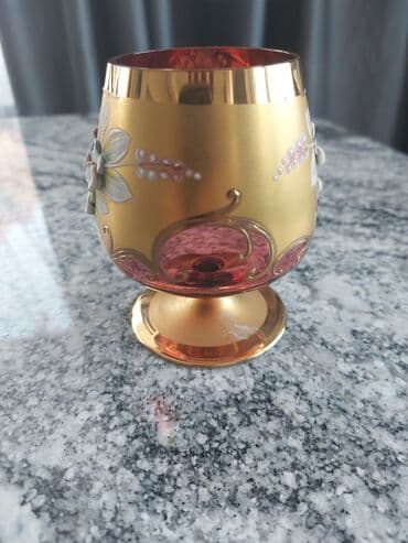 qab dəstləri: Qədəhlər, Xrustal, 6 ədədli dəst, Çexiya — 3