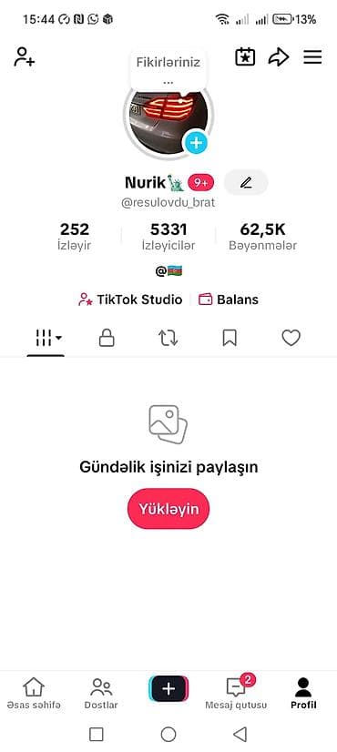 fermada is axtariram: Xidmət: TikTok hesabının idarə olunması və inkişafı Təsvir: - — 1