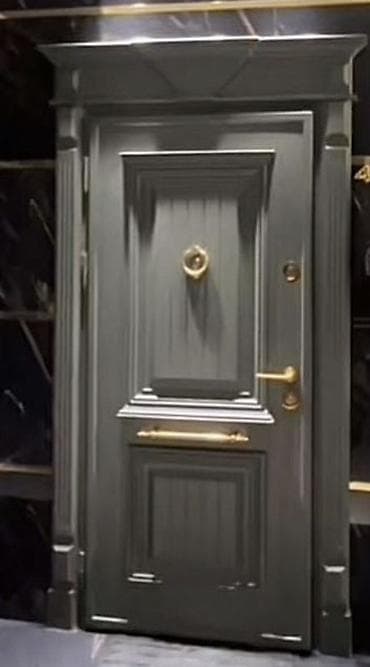 dekor panel: Klassik dizaynlı giriş qapısı - Material: massiv ağac görünüşlü — 1