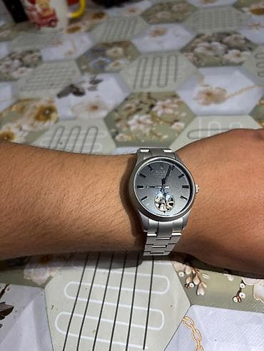 rolex saatlari: Prezdentiski Boz Mat Mekaniki qol saatı Rolex Paslanmaz polad safari — 1