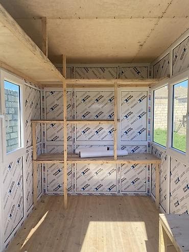 киоск: Satış köşkü / ticarət vitrini - Ölçü: 3 metir uzunluq) x 2 m (eni) x — 7