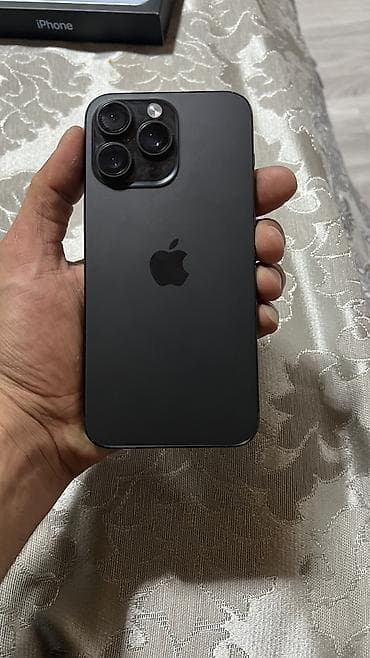 IPhone 15 Pro Max, 256 GB, Black Titanium, Simsiz şarj, Face ID lalafo.az -da IPhone 15 Pro Max, 256 GB, Black Titanium, Simsiz şarj, Face ID