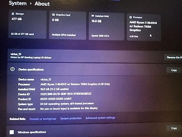 dell notebook: HP Victus 15 (15-fb2xxx) oyun noutbuku – ağ korpus, ağ arxa işıqlı — 4