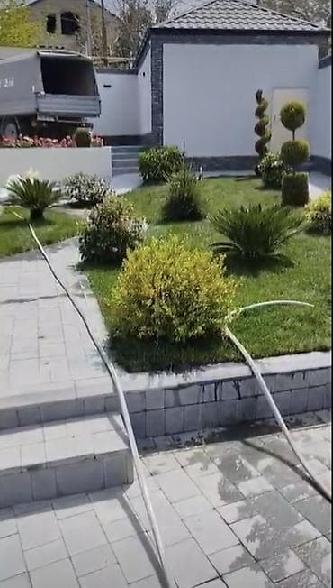 Ландшафтные работы: Landşaft dizaynı və qazon salınması xidməti - Həyətyanı sahələrin tam — 3